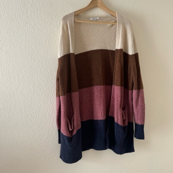 Madewell Kent Striped Cardigan Sweater in Coziest Yarn - Picture 6 of 8